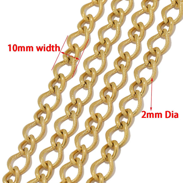 Stainless Steel Snake Chain Hip Hop Punk Jewelry Electroplated Diy Necklace Accessories