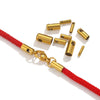 Stainless Steel Snake Head Crimp Connector Leather Rope Hanging Bucket Buckle Diy Handmade Jewelry Accessories Electroplated