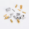 Stainless Steel Snake Head Leather Rope Chain Buckle Electroplated Jewelry Accessories