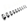 Stainless Steel Snake Head Leather Rope Chain Buckle Electroplated Jewelry Accessories