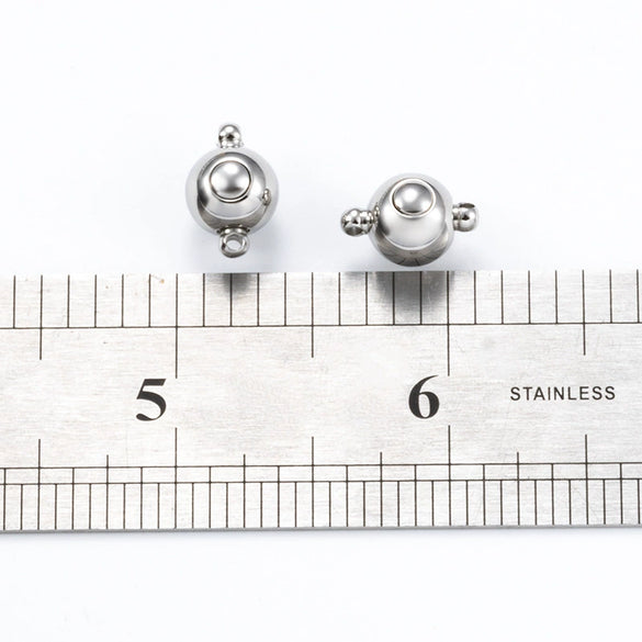 Stainless Steel Spherical Handmade Diy Jewelry Accessories Buckle For Necklace And Bracelet Finely Polished