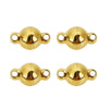 Stainless Steel Spherical Magnetic Buckle Jewelry With Electroplating Treatment