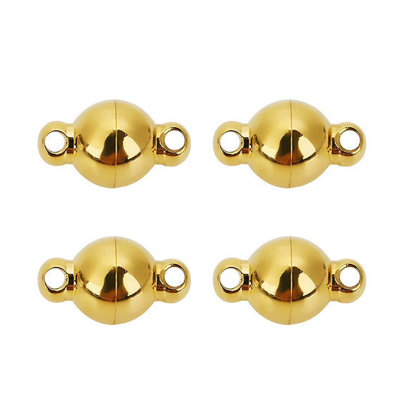 Stainless Steel Spherical Magnetic Buckle Jewelry With Electroplating Treatment