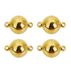 Stainless Steel Spherical Magnetic Buckle Jewelry With Electroplating Treatment