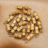 Stainless Steel Spiral Diy Handmade Bracelet Necklace Connecting Buckle Accessories With Electroplating And Round Shape