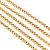 Stainless Steel Spiral Hip Hop Jewelry Accessories Chain Necklace Bracelet Foot Chain With Electroplating