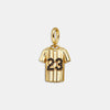 Stainless Steel Sports Barbell Pendant Furnace Vacuum Electroplated 18K Gold Colorpreserving Unisex