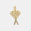 Stainless Steel Sports Barbell Pendant Furnace Vacuum Electroplated 18K Gold Colorpreserving Unisex