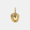 Stainless Steel Sports Barbell Pendant Furnace Vacuum Electroplated 18K Gold Colorpreserving Unisex