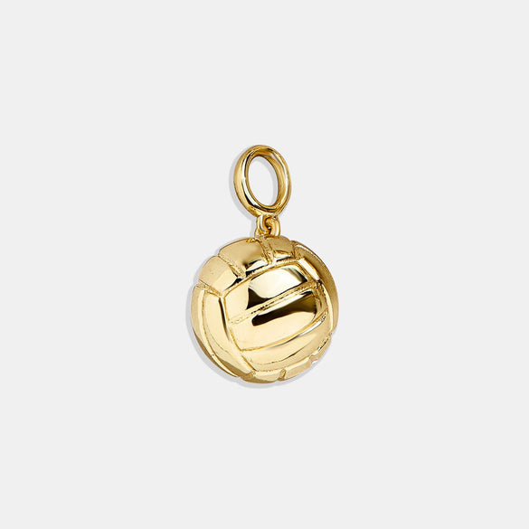Stainless Steel Sports Series Tennis Volleyball Hockey Pendant Furnace Vacuum Plated 18K Gold Color