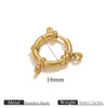 Stainless Steel Spring Buckle Jewelry Accessories Diy Necklace Bracelet 18K Gold Plated Connection Buckle Pendant Buckle