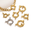 Stainless Steel Spring Buckle Jewelry Accessories Diy Necklace Bracelet 18K Gold Plated Connection Buckle Pendant Buckle