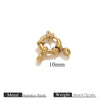 Stainless Steel Spring Buckle Jewelry Accessories Diy Necklace Bracelet 18K Gold Plated Connection Buckle Pendant Buckle