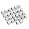 Stainless Steel Square Bead Jewelry Accessories With Engraved English Letters And Electroplating