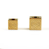 Stainless Steel Square Beaded Loose Beads With Corrosion Pattern And Polished Electroplated Bracelet Necklace Accessories