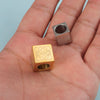 Stainless Steel Square Beaded Loose Beads With Corrosion Pattern And Polished Electroplated Bracelet Necklace Accessories