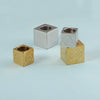 Stainless Steel Square Beaded Loose Beads With Corrosion Pattern And Polished Electroplated Bracelet Necklace Accessories
