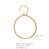 Stainless Steel Square Box Chain 18K Bracelet Electroplated Geometric Style For Men And Women