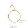 Stainless Steel Square Box Chain 18K Bracelet Electroplated Geometric Style For Men And Women