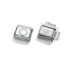 Stainless Steel Square Dot Enamel Elastic Diy Bracelet With Electroplating Fashion Geometric Style