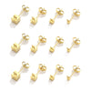 Stainless Steel Square Ear Stud Jewelry Accessories Titanium Steel Electroplated 18K Gold Plated Geometric Diy Ear Stud Piece
