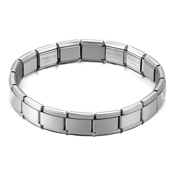 Stainless Steel Square Elastic Stitching Fashion Geometric Electroplated Unisex Bracelet