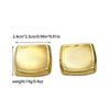 Stainless Steel Square Electroplated Women's Light Luxury Retro Fashion Geometric Ear Jewelry
