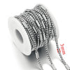 Stainless Steel Square Hiphop Style Totem Pattern Electroplated Diy Jewelry Chain Making Supplies For Necklace And Bracelet