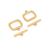 Stainless Steel Square Oil Pressure Ot Jewelry Tail Buckle Electroplated Diy Bracelet Connection Buckle Accessories