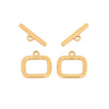 Stainless Steel Square Oil Pressure Ot Jewelry Tail Buckle Electroplated Diy Bracelet Connection Buckle Accessories