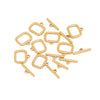 Stainless Steel Square Oil Pressure Ot Jewelry Tail Buckle Electroplated Diy Bracelet Connection Buckle Accessories