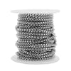 Stainless Steel Square Pearl Chain Electroplated Men's Jewelry Necklace Accessories