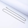 Stainless Steel Square Pearl Chain Necklace Hip Hop Jewelry Electroplated Geometry Style