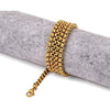 Stainless Steel Square Pearl Keel Chain Necklace Electroplated Gold Black Unisex Jewelry