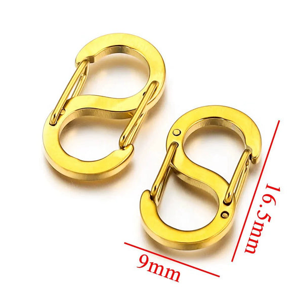 Stainless Steel Sshaped And 8Shaped Buckle Accessories With Electroplating Treatment