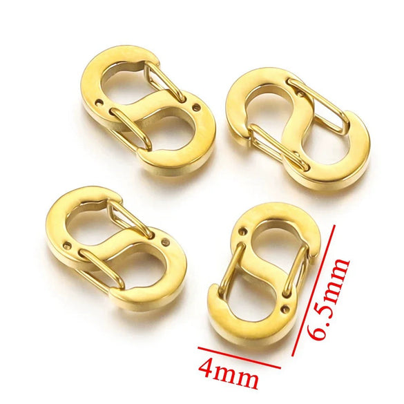 Stainless Steel Sshaped And 8Shaped Buckle Accessories With Electroplating Treatment