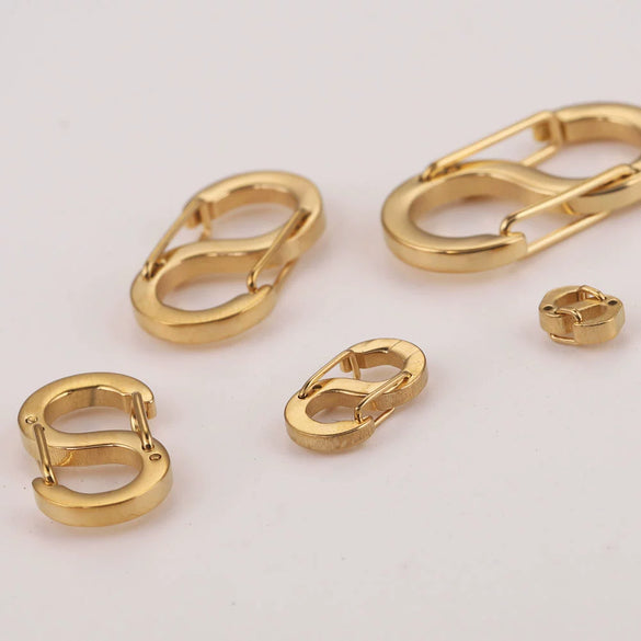 Stainless Steel Sshaped And 8Shaped Buckle Accessories With Electroplating Treatment