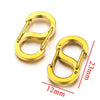 Stainless Steel Sshaped And 8Shaped Buckle Accessories With Electroplating Treatment