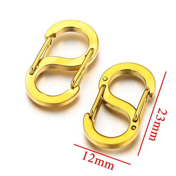 Stainless Steel Sshaped And 8Shaped Buckle Accessories With Electroplating Treatment