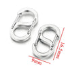 Stainless Steel Sshaped And 8Shaped Buckle Accessories With Electroplating Treatment
