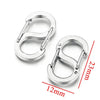 Stainless Steel Sshaped And 8Shaped Buckle Accessories With Electroplating Treatment