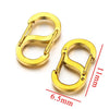 Stainless Steel Sshaped And 8Shaped Buckle Accessories With Electroplating Treatment