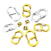 Stainless Steel Sshaped And 8Shaped Buckle Accessories With Electroplating Treatment