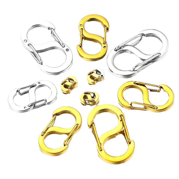 Stainless Steel Sshaped And 8Shaped Buckle Accessories With Electroplating Treatment