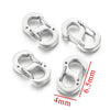 Stainless Steel Sshaped And 8Shaped Buckle Accessories With Electroplating Treatment