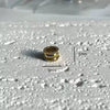 Stainless Steel Star And Drop Shape Pendant Necklace With Vacuum Electroplated 18K Gold Color And Zirconium Birthstone