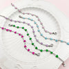 Stainless Steel Star Heart Shaped Colorful Painted Dopamine Women's Bracelet