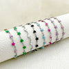 Stainless Steel Star Heart Shaped Colorful Painted Dopamine Women's Bracelet