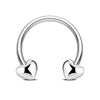 Stainless Steel Star Pattern Electroplated Nose Ring Ear Bone Ring Piercing Horseshoe Ring