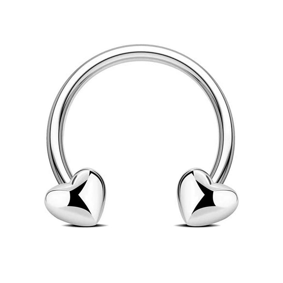Stainless Steel Star Pattern Electroplated Nose Ring Ear Bone Ring Piercing Horseshoe Ring